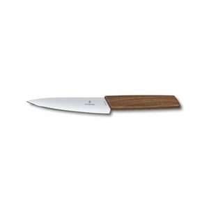Cuchillo de cocina Swiss Modern de madera. Hoja 15 cm. Victorinox