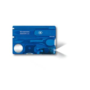 Navaja Swisscard Lite color azul transparente Victorinox