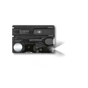 Navaja Swisscard Lite color negro transparente Victorinox