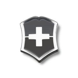 Pin - Botón con escudo suizo color negro, Victorinox