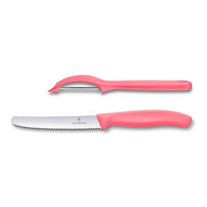Set de cuchillo de verdura con pelador Swiss Classic Trend Colors, color rojo, Victorinox