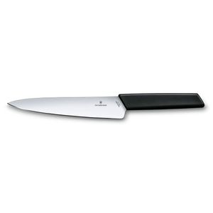 Cuchillo para trinchar Swiss Modern color negro. Hoja 19 cm. Victorinox