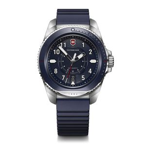 Reloj Journey 1884 dial azul, correa caucho, Victorinox